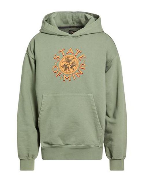 Man Sweatshirt Sage green Size L Cotton