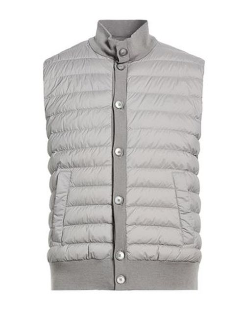 Man Vest Grey Size 40 Virgin Wool, Silk