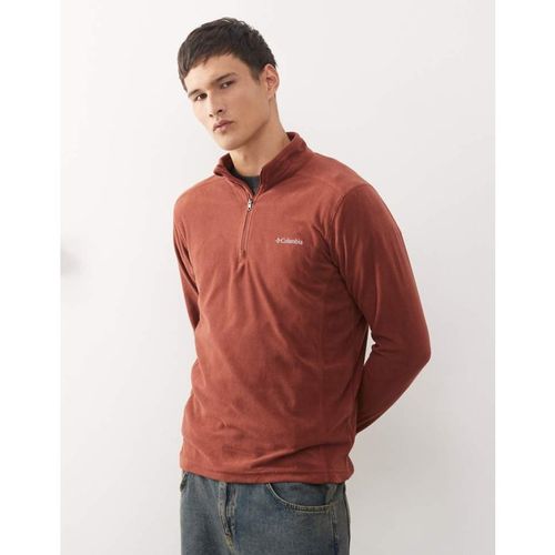 Columbia Mens Klamath Range II half zip fleece in burgundy - Sma