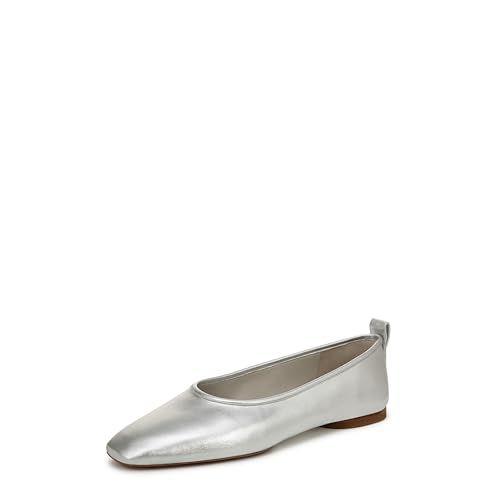 Vince Womens Vivian Ballet Flat Red Currant Leather