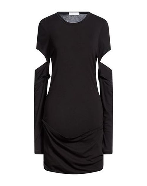 Woman Mini dress Black Size M Pima Cotton, Modal