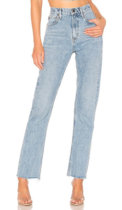AGOLDE Cherie High Rise Straight Jeans in Merit - Blue. 32 also