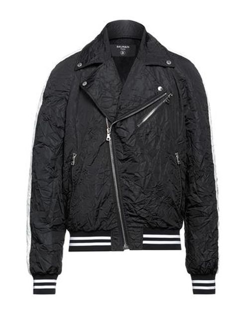 Man Jacket Black Size 38 Polyester