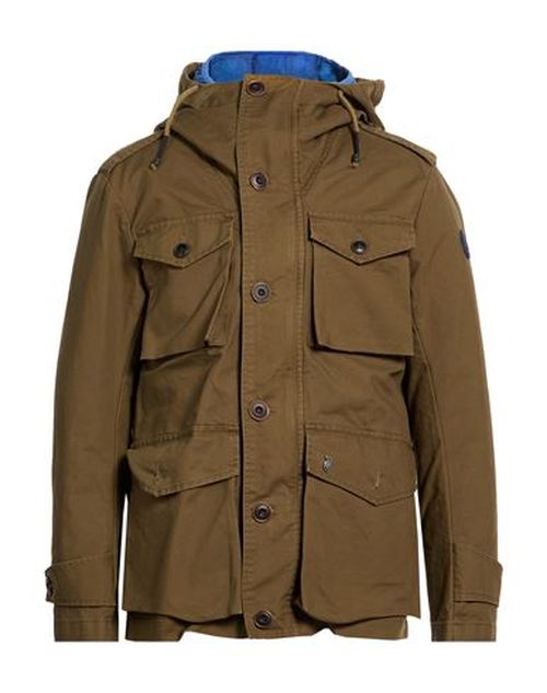 Man Coat Military green Size 46 Cotton
