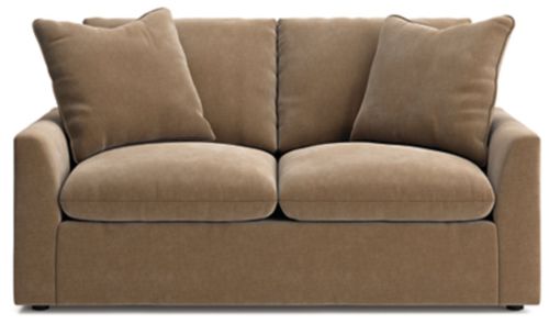 Whitehaven Velvet Loveseat, Sable