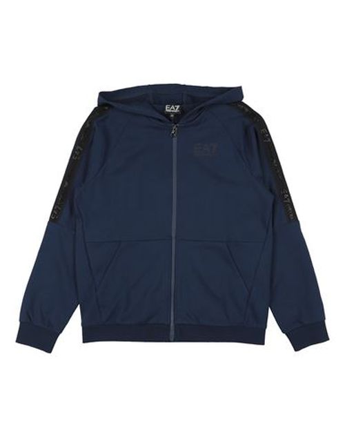 Kid Boy Sweatshirt Navy Size 16 Cotton, Elastane