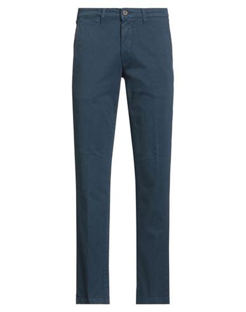 Man Pants Navy Size 28 Cotton, Elastane