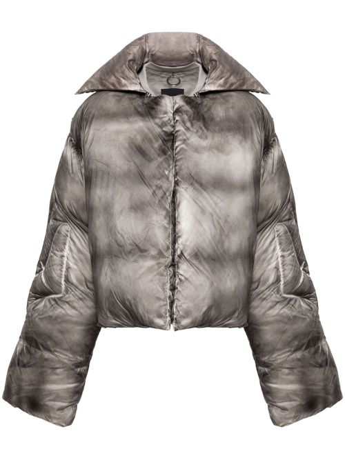 Sculptural down puffer jacket - Grey