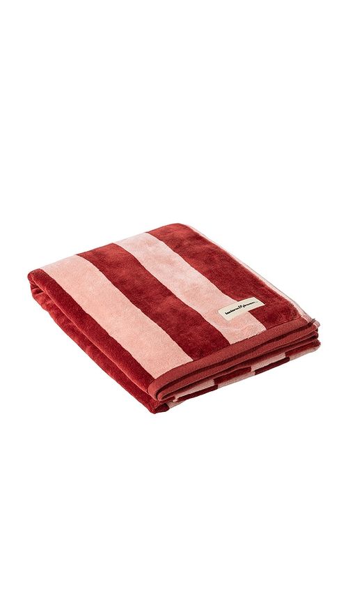 Business & pleasure co. Beach Towel in Red