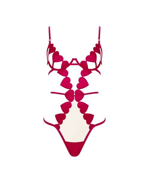 Bluebella Gia Open Heart Bodysuit Pink