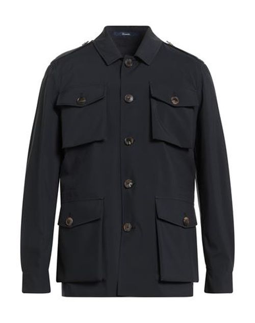 Man Jacket Midnight blue Size 44 Polyester