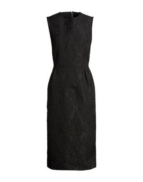 Woman Midi dress Black Size 6 Polyester, Cotton, Viscose