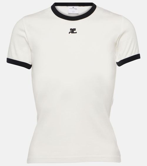 Courrèges Logo cotton jersey T-shirt