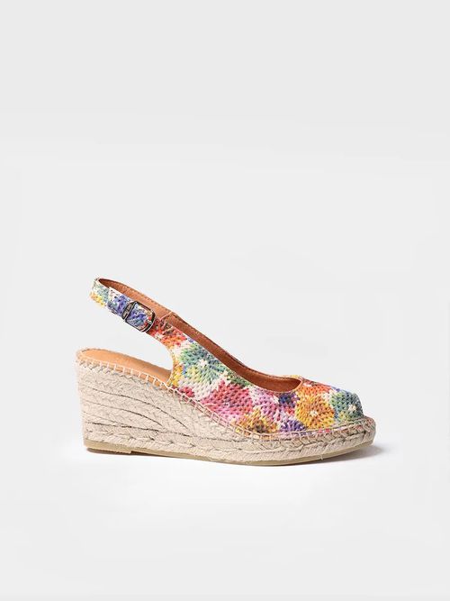 Peep toe style wedge espadrille | CAROL-D