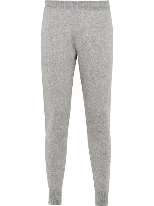 Cashmere knitted track pants - Grey