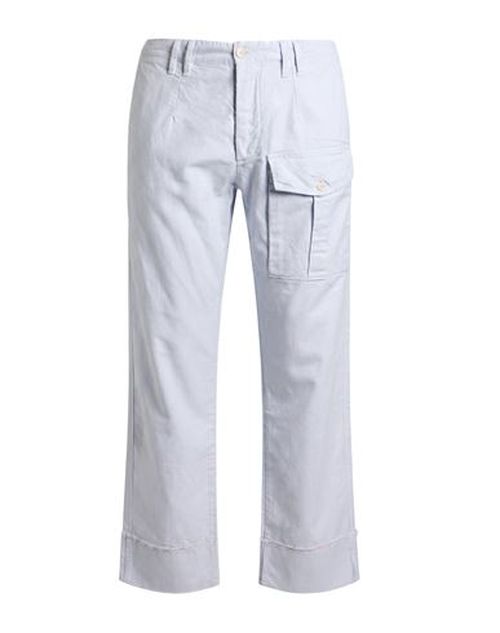 Man Pants Lilac Size 36 Cotton, Linen, Elastane