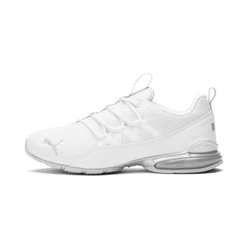 PUMA Riaze Prowl Mod Swirl Women's Running Shoes in White/Silver, Size 5.5