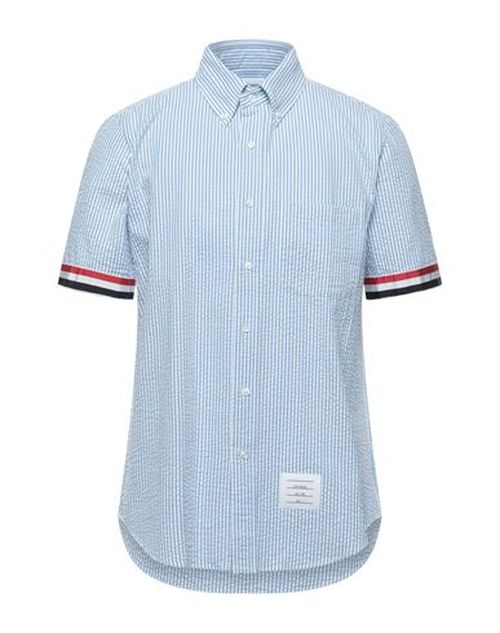 Man Shirt Azure Size 0 Cotton
