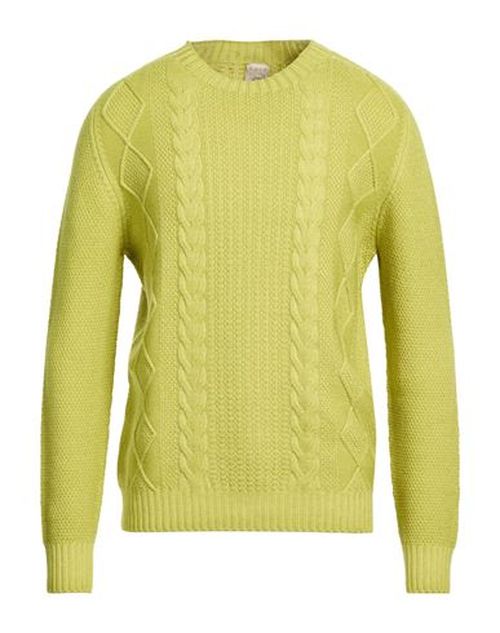 Man Sweater Lime green Size 42 Merino Wool