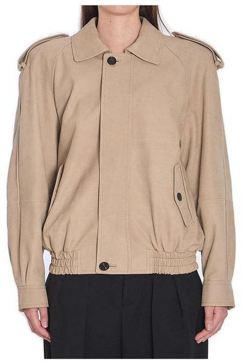 Saint Laurent Button Detailed Bomber Jacket