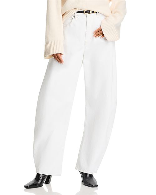 The Bubble High Rise Barrel Leg Jeans