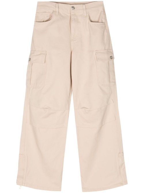 High-rise wide-leg jeans - Neutrals