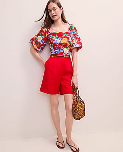 Ann Taylor The Petite Bermuda Short in Linen Blend