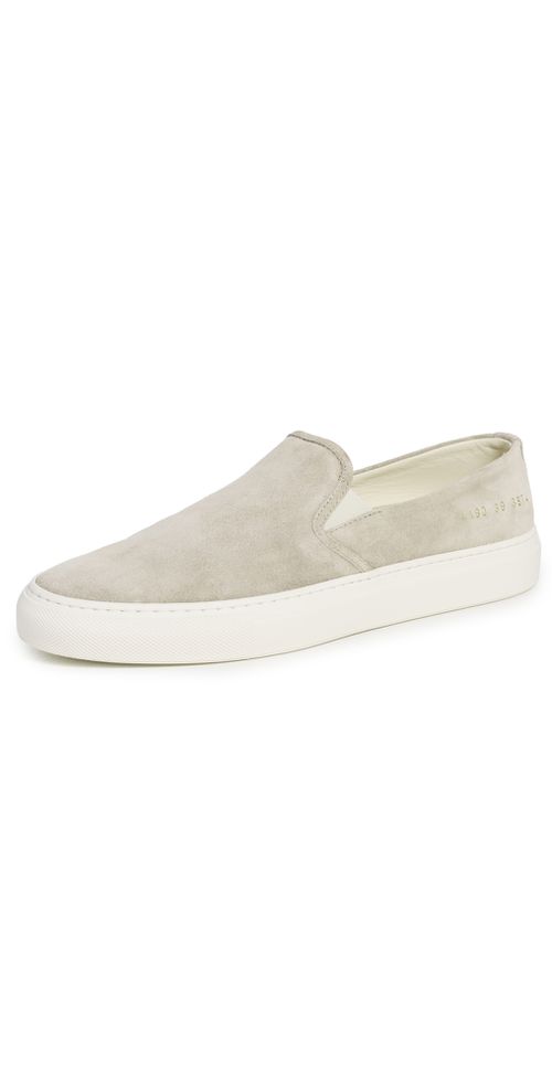 Slip On Low Profile Sneakers Warm Grey