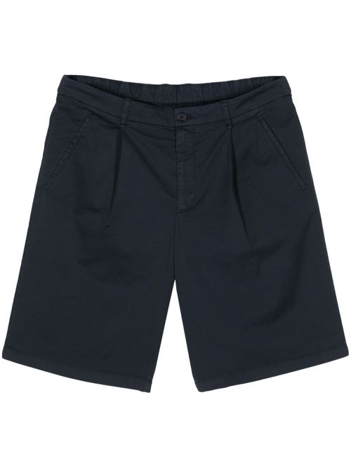 Pleat-detail chino shorts - Blue