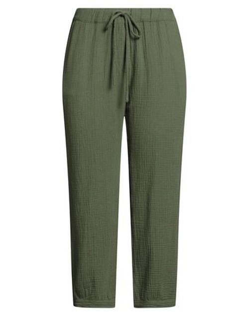 Woman Pants Military green Size S Cotton