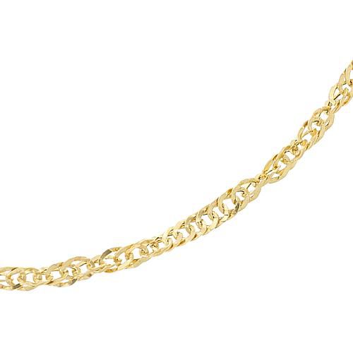 "Bellezza 18"" 14K Gold Polished Singapore-Link Chain Necklace"