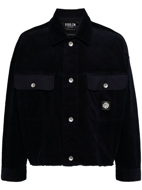 Corduroy button-up jacket - Blue