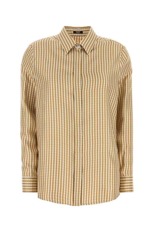 Formal Shirt Pinstripe Chain On Responsible Silk T