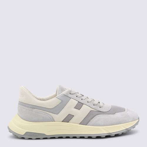 Grey Leather Sneakers