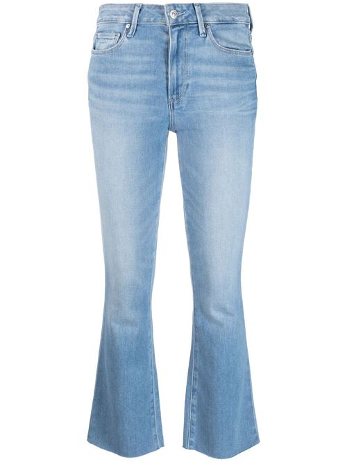 Logo-patch flared jeans - Blue