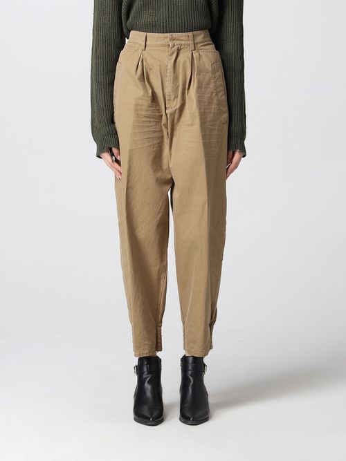 Tapered cotton pants