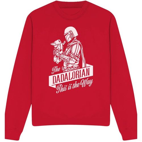 Disney Star Wars Father's Day The Dadalorian Mandalorian Sweatshirt, Red