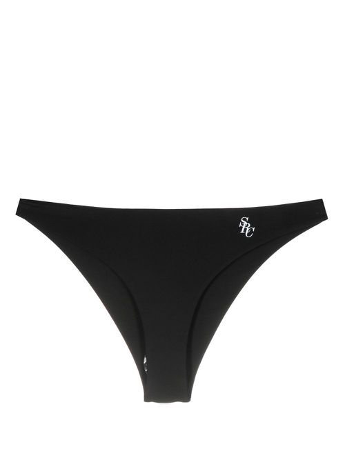 Logo-print bikini bottoms