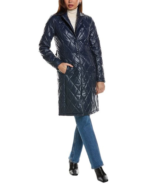 Diamond Embossed Trench Coat