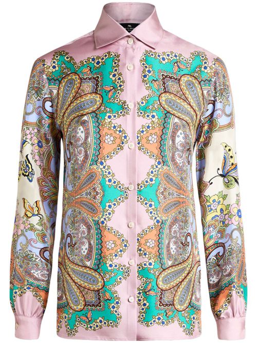 Paisley-print shirt - Pink