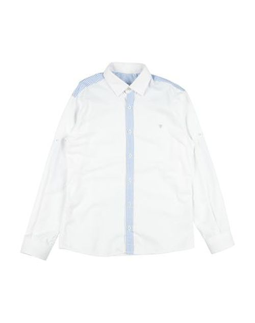 Kid Boy Shirt White Size 12 Cotton, Polyester