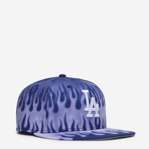 59Fifty Los Angeles Dodgers Flames Fitted Hat in Blue