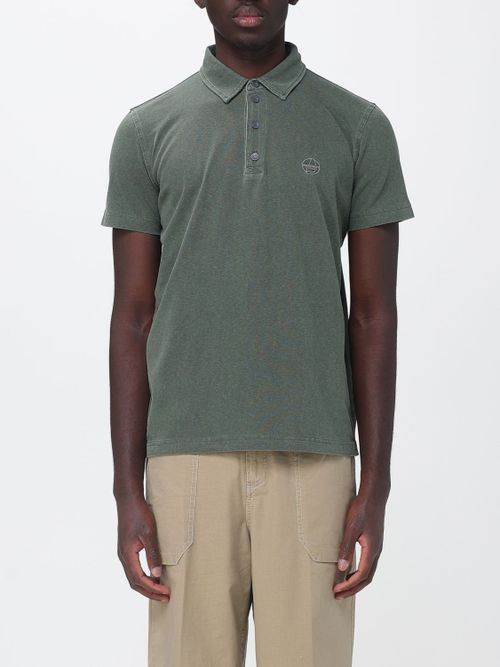 Polo Shirt Men color Olive