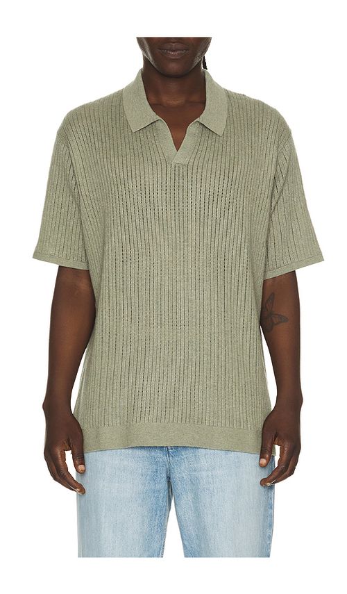 Marine Layer Liam Sweater Polo in Green. - M also in