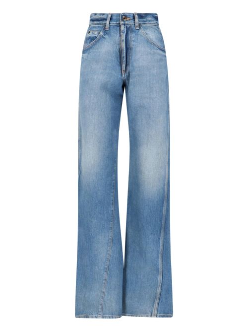 Cotton Denim Jeans with Pocket Lining