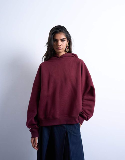 Ultimate hoodie in burgundy-Red