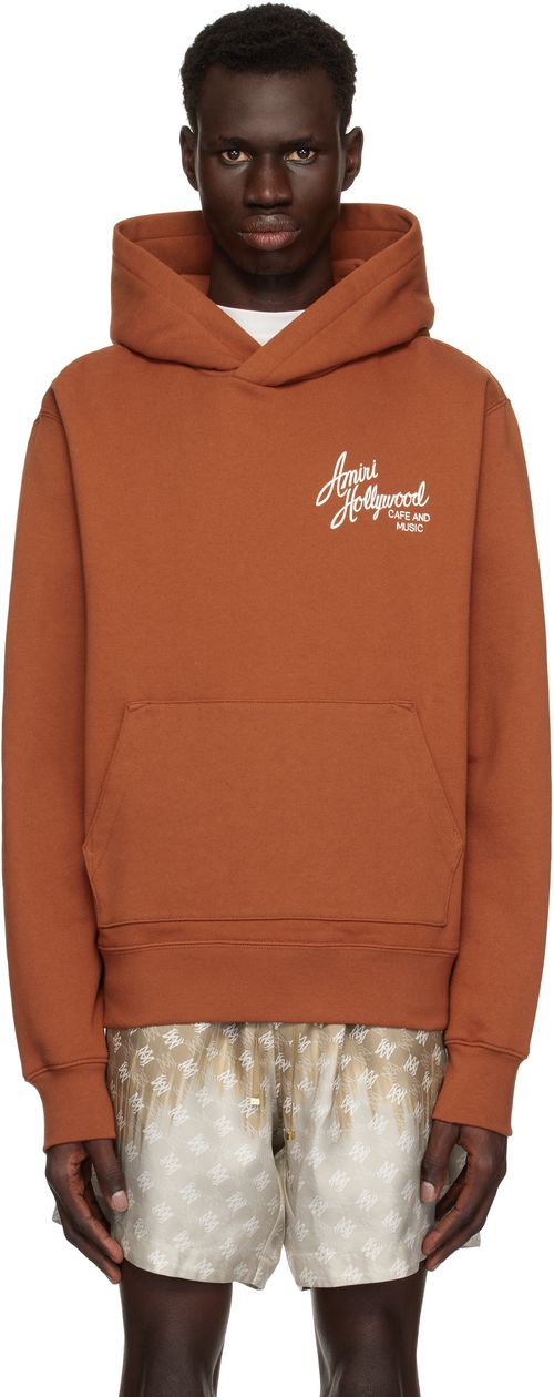 AMIRI Orange 'Amiri Hollywood' Hoodie