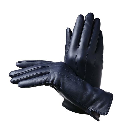 Wool-Cashmere Lined Leather Gloves