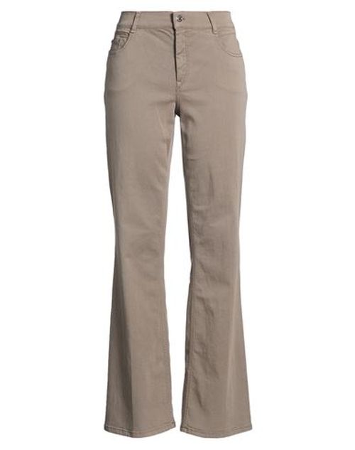 Woman Jeans Taupe Size 16 Organic cotton, Lyocell, Elastomultiester, Elastane