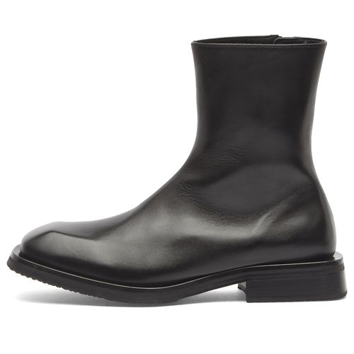 Men's Piston Black Leather Boots